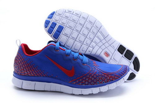 Nike Free Run 5.0 V4 Mens Shoes Dark Blue Red Factory Store